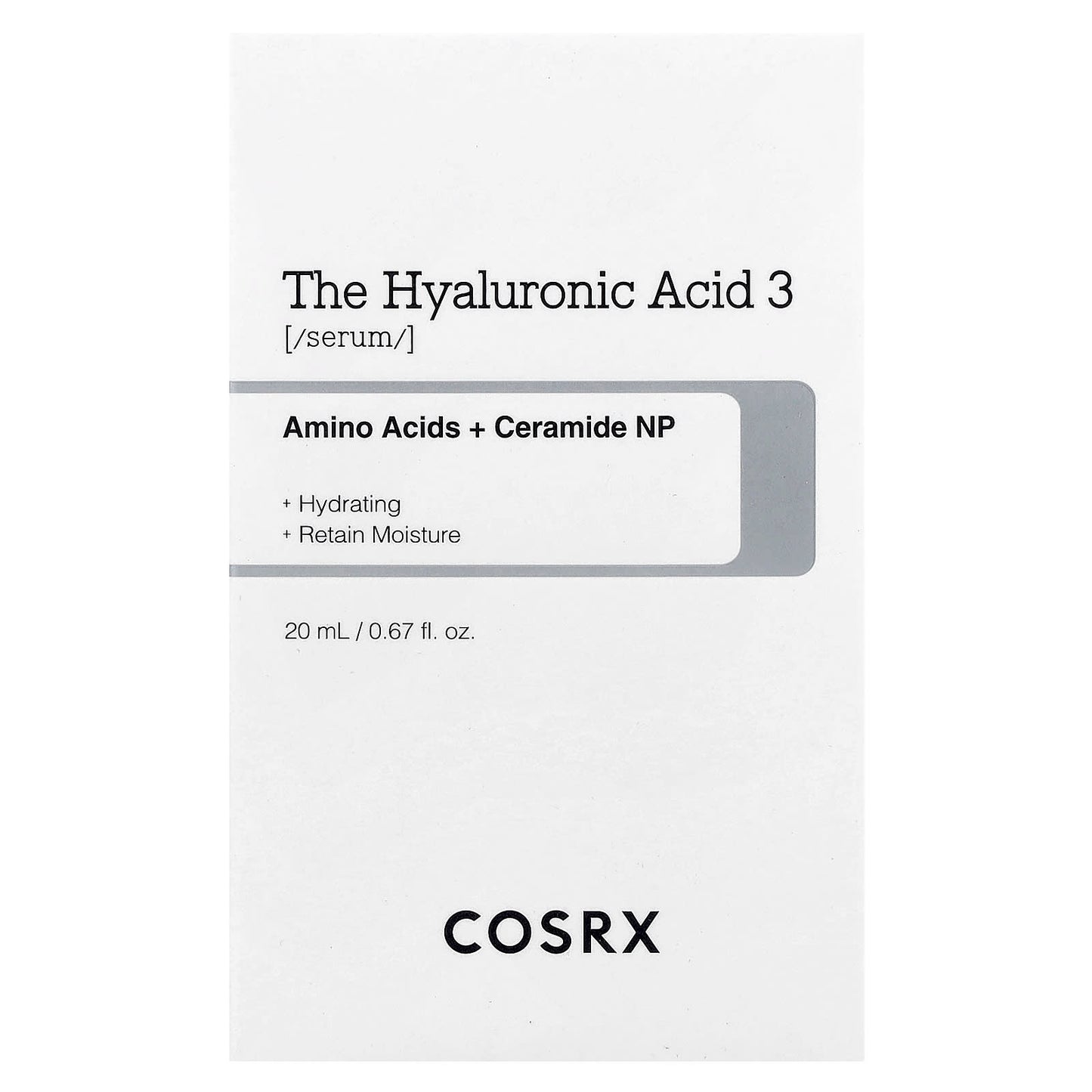 Cosrx The Hyaluronic Acid 3 Serum Moisturizing 20ml
